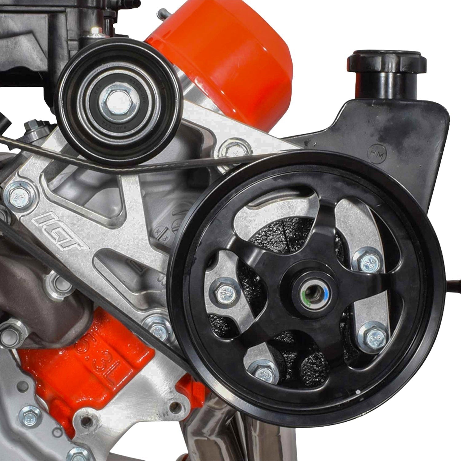 ICT BILLET LS Truck Saginaw High Mount Power Steering Pump Bracket Kit LQ4 LQ9 L33 LR4 LY6