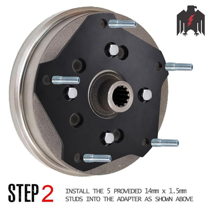 5x112, & 5x130 to 5x205 Wheel Adapters ( Sold as Each )