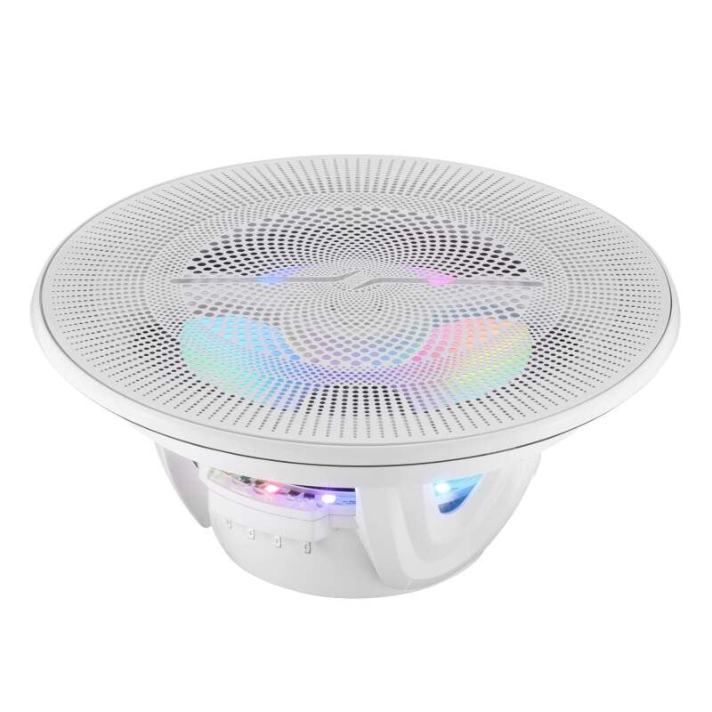 DS18 8in 2-Way 175 Watts RMS 4ohm Digital LED Lights Bullet Tweeter White