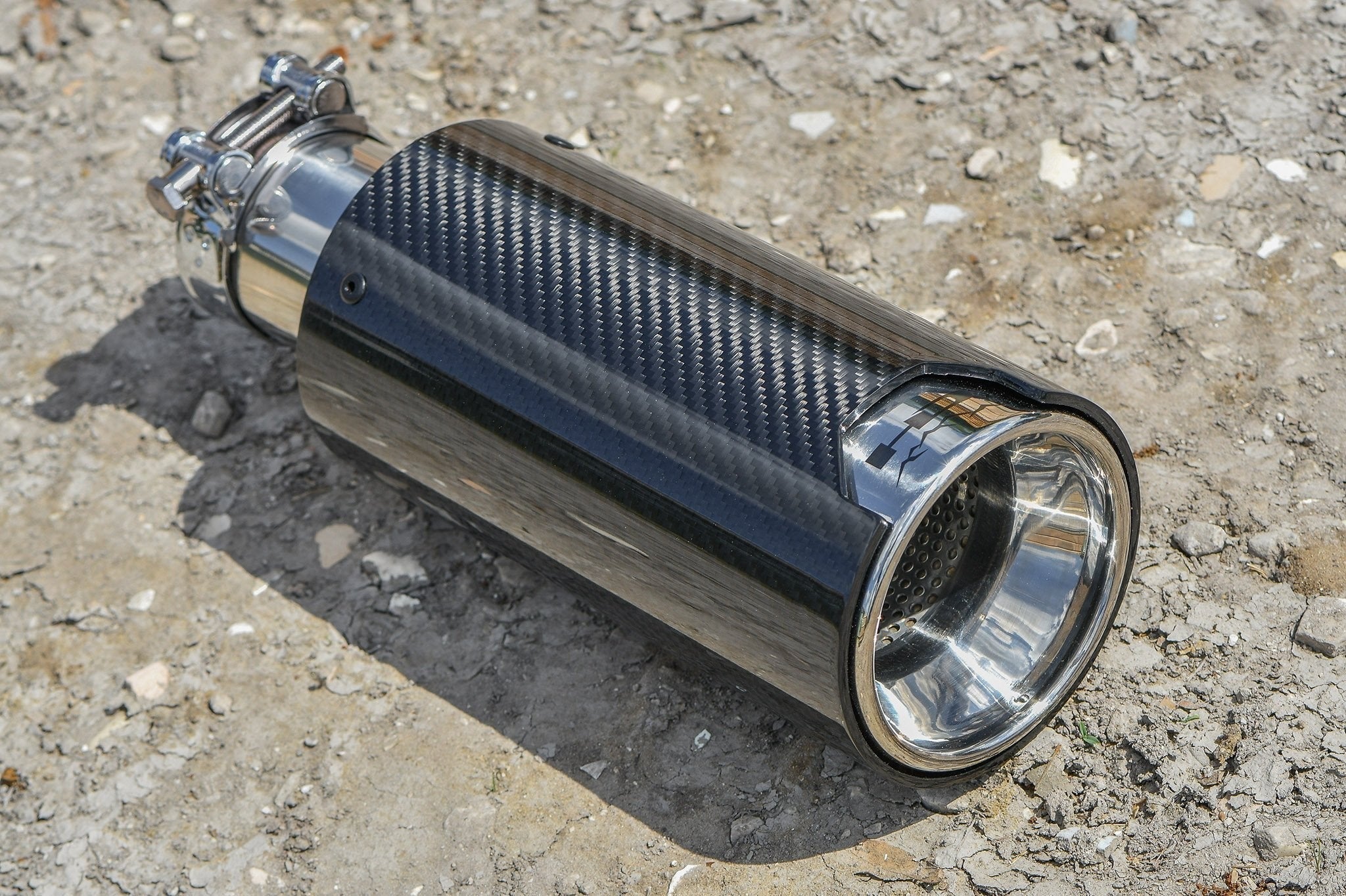 HD Off-Road Polished Stainless & Carbon Fiber Universal Exhaust Tips
