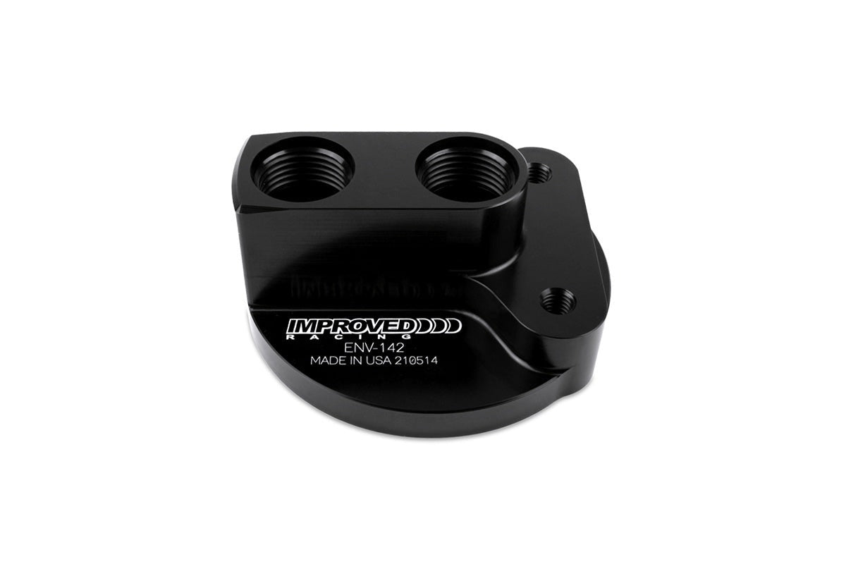Improved Racing Remote Engine & Transmission Oil Filter Mount, 2-Port