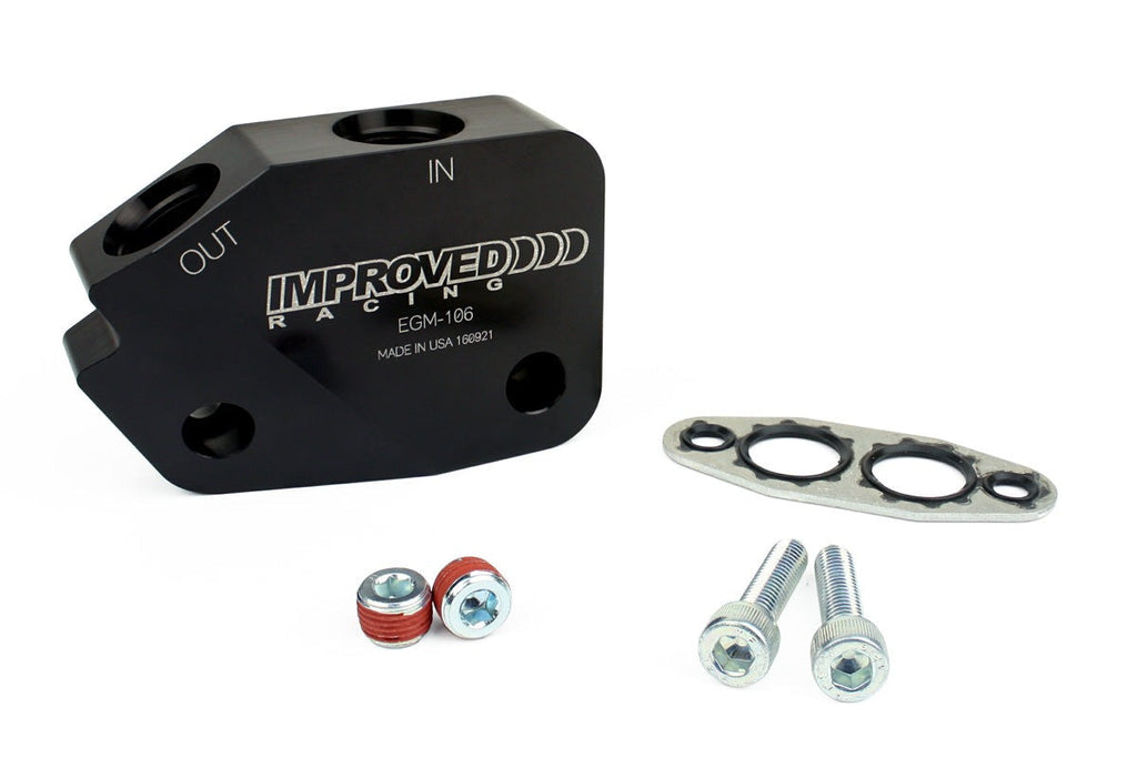 Improved Racing Low-Profile Oil Cooler Adapter for LS Engines