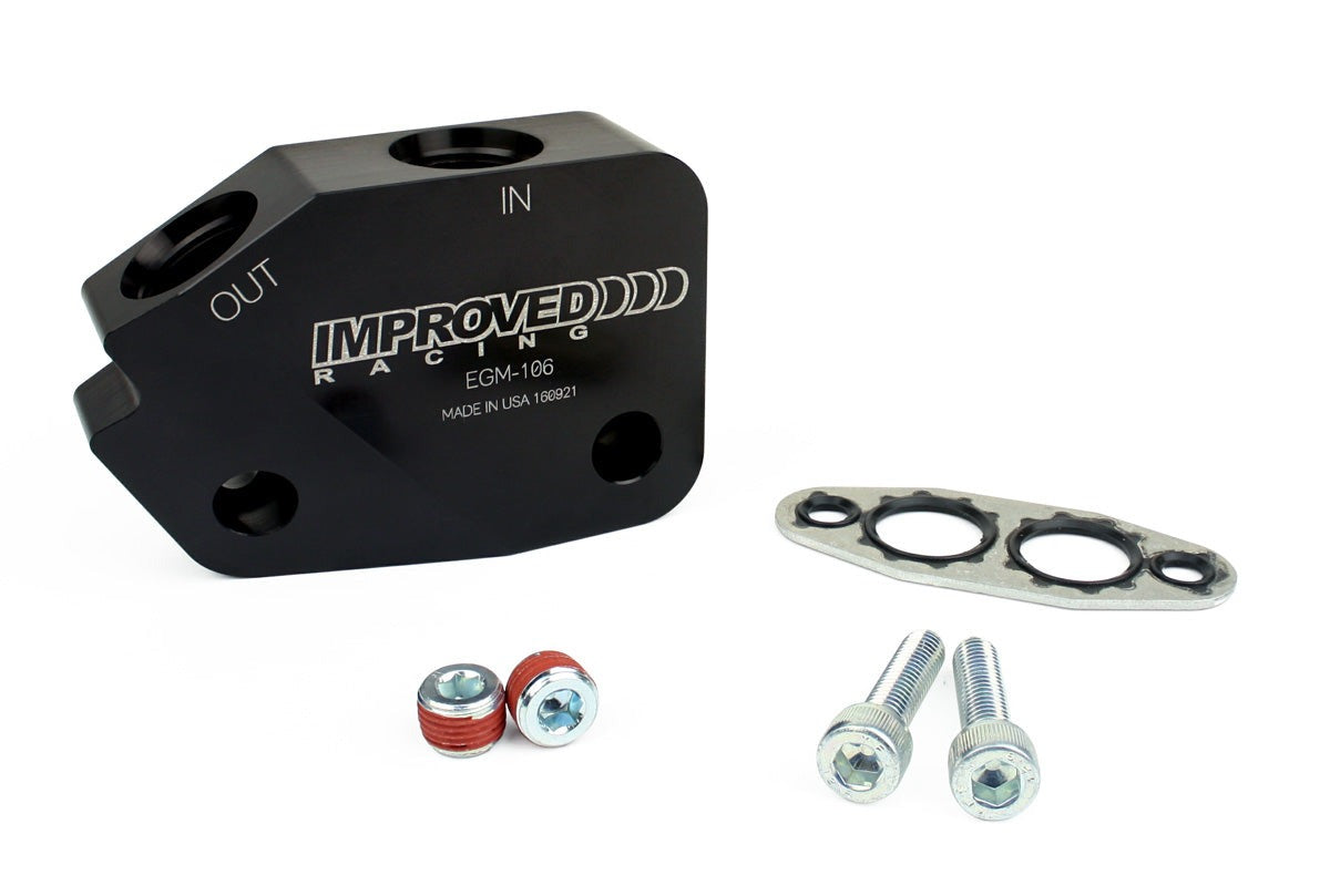 Improved Racing Low-Profile Oil Cooler Adapter for LS Engines