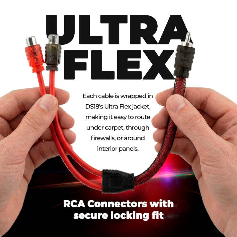 DS18 Level 2 RCA Y Connector 1 Male to 2 Female 10 x Pack