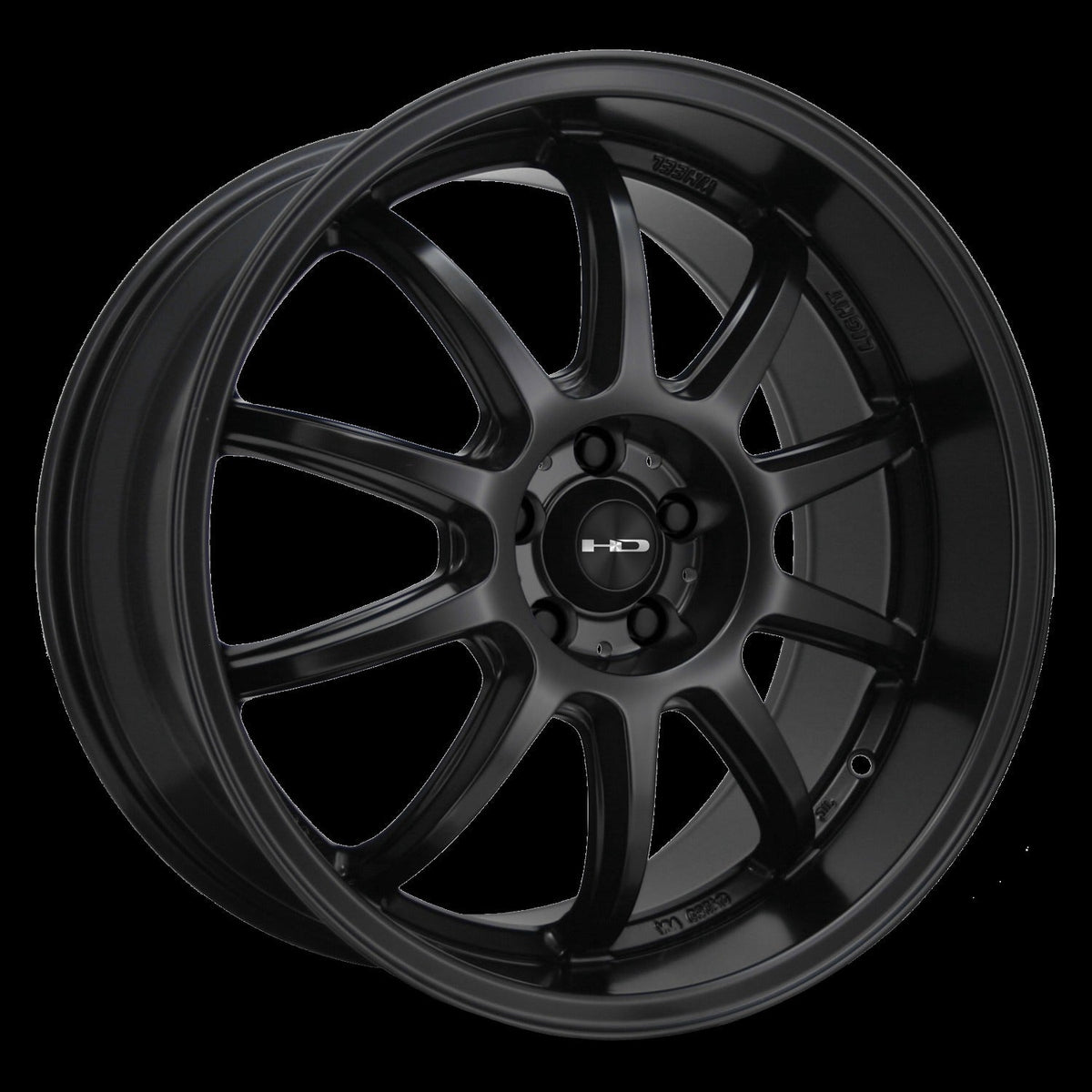 HD Wheels Clutch 20x8.5 +35 5x114.3mm 73.1mm Satin Black