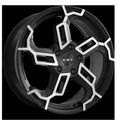 HD Wheels Switch 17x7 +40 5x120mm 73.1mm Satin Black Machined Face