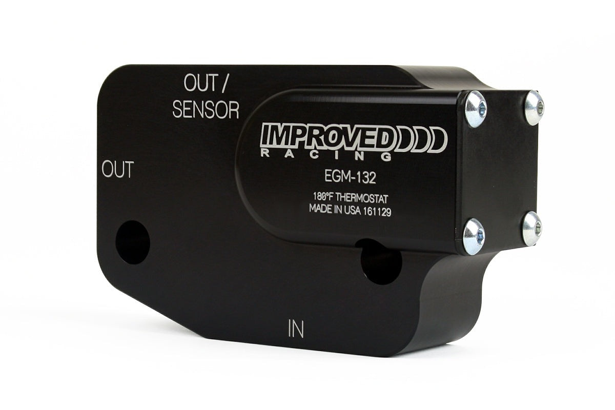 Improved Racing C7 Corvette LT1, LT4, LT5 Oil Cooler Adapter with Thermostat, 200°F