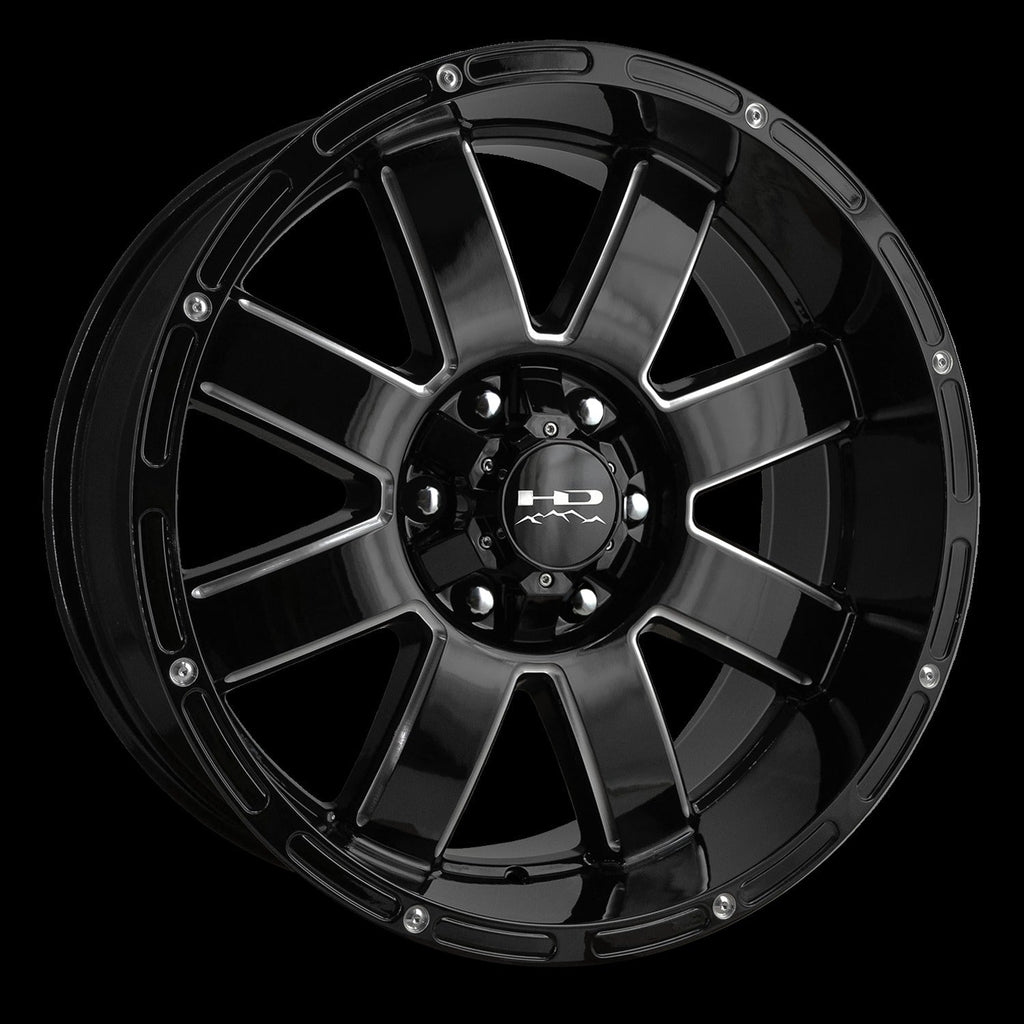 HD Off-Road 8-Point | Gloss Black Milled Edge