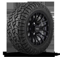 HD Golf Wheel & Tire Package ( 1pc ) 14x7.0 RTC All Gloss Black w ( 1pc ) 23 Inch A/T Tire
