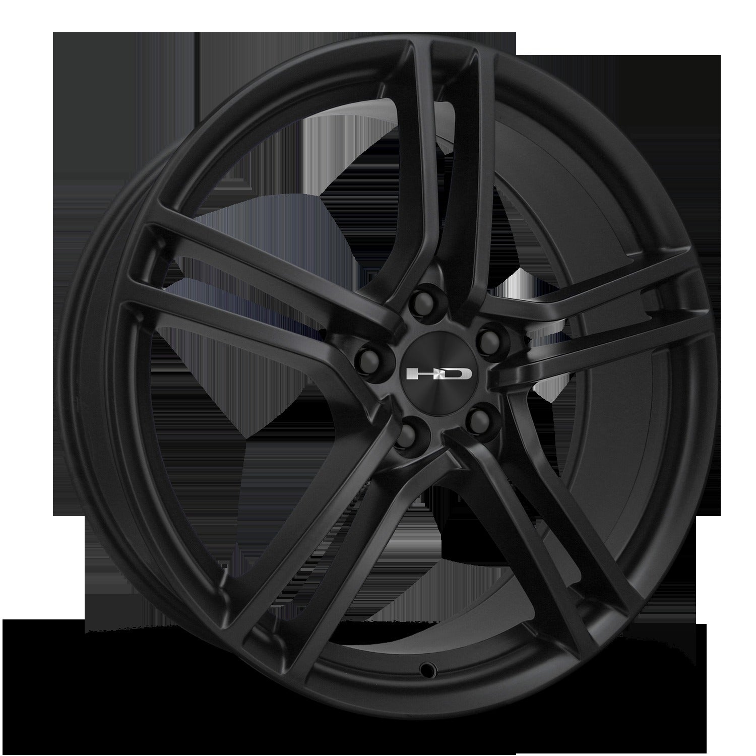 HD Wheels Vento 17x7 +38 5x114.3mm 73.1mm Satin Black