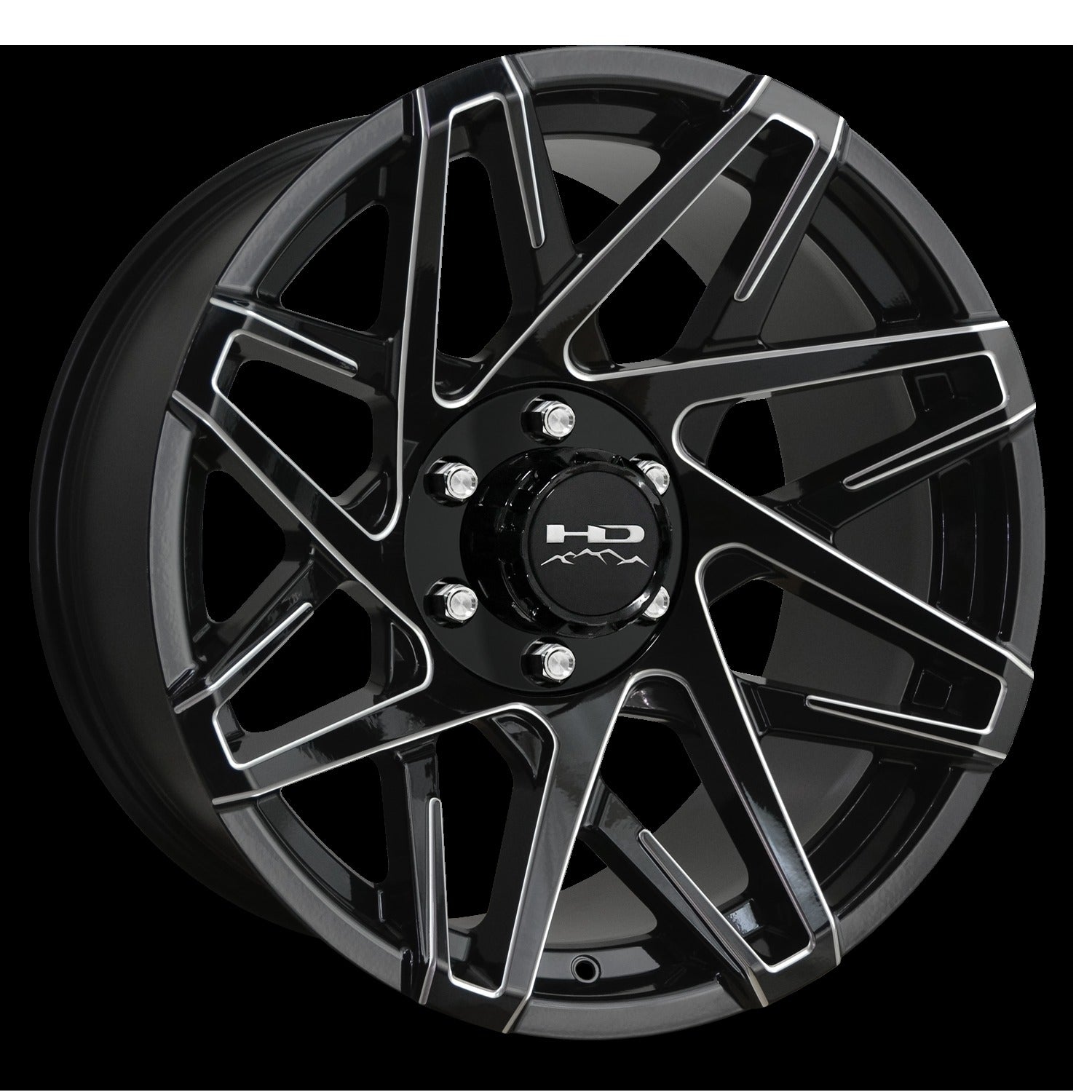 HD Trailer Canyon 20x9 +0 6x139.7mm 108mm Gloss Black Milled Edge