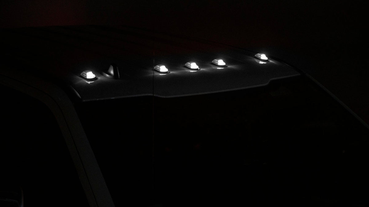 OLM Cab Light Replacement Set (Clear Lens/White Light) - 2017-2022 Ford Super Duty F250/F350