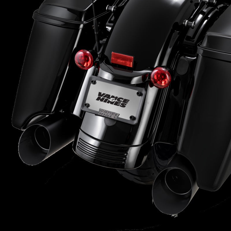 Vance & Hines 17-26 HD Touring Backslash 450 Slip-on Exhaust - Wrinkle Black