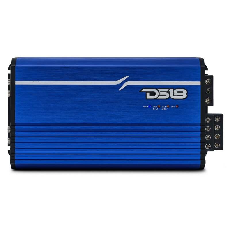 DS18 4-Channel Class-D Amp Stereo Full-Range 4 x 250 W RMS at4 ohm - Blue