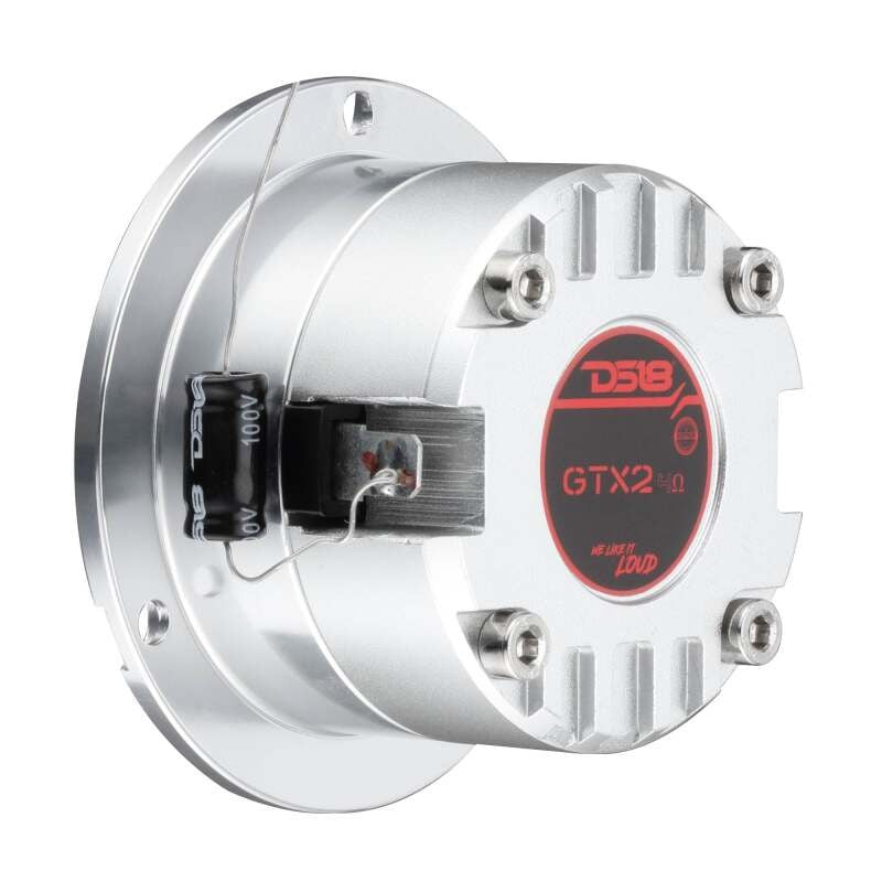 DS18 3in Neodymium Super Bullet 120 Watts RMS 1in Titanium Vc 4ohm Silver