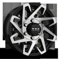 HD Trailer Canyon 15x6 +0 6x139.7mm 108mm Gloss Black/Machined Face