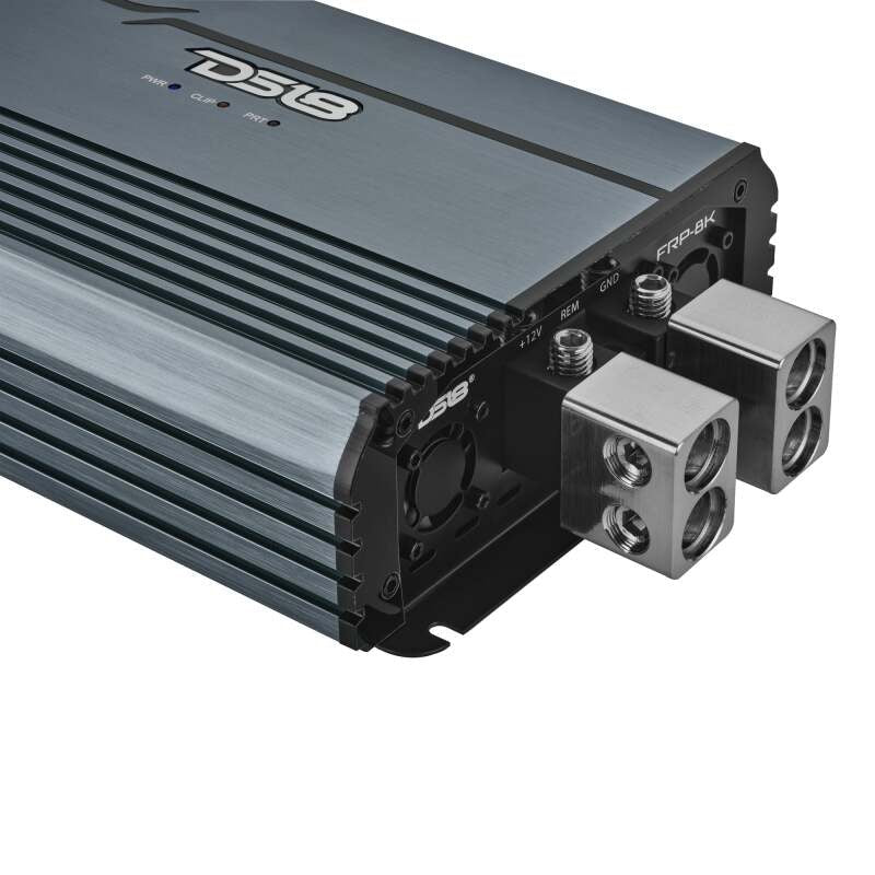 DS18 1-Channel Class D Full-Range Monoblock 8000 Watts RMS at1 ohm DPIV1/0 Terminals Incl Titanium