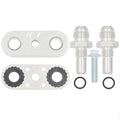 ICT BILLET 6L80E 6L90E 8L90E Transmission Cooler Line Adapter Plate with 8AN Fittings Seal