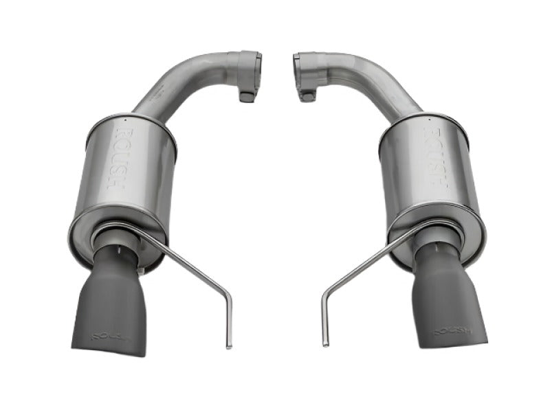 Roush 15-17 Mustang GT Black Tip Axle Back Exhaust