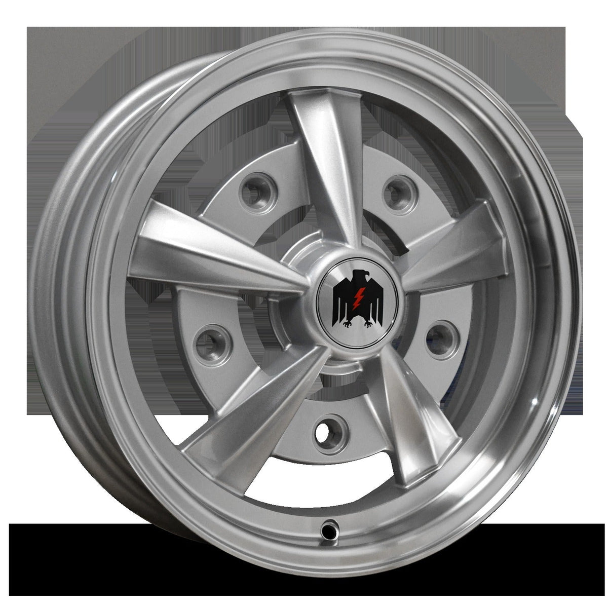Klassik Rader Hans 15x5.0 +20 5x205mm Silver w/Machined Face