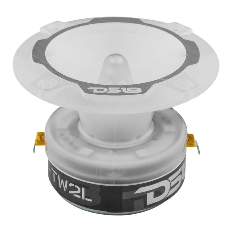 DS18 3.8in Super Bullet Tweeter 240 Watts RMS 1in Aluminum Vc 4 ohm RGB LED Lights- Pair