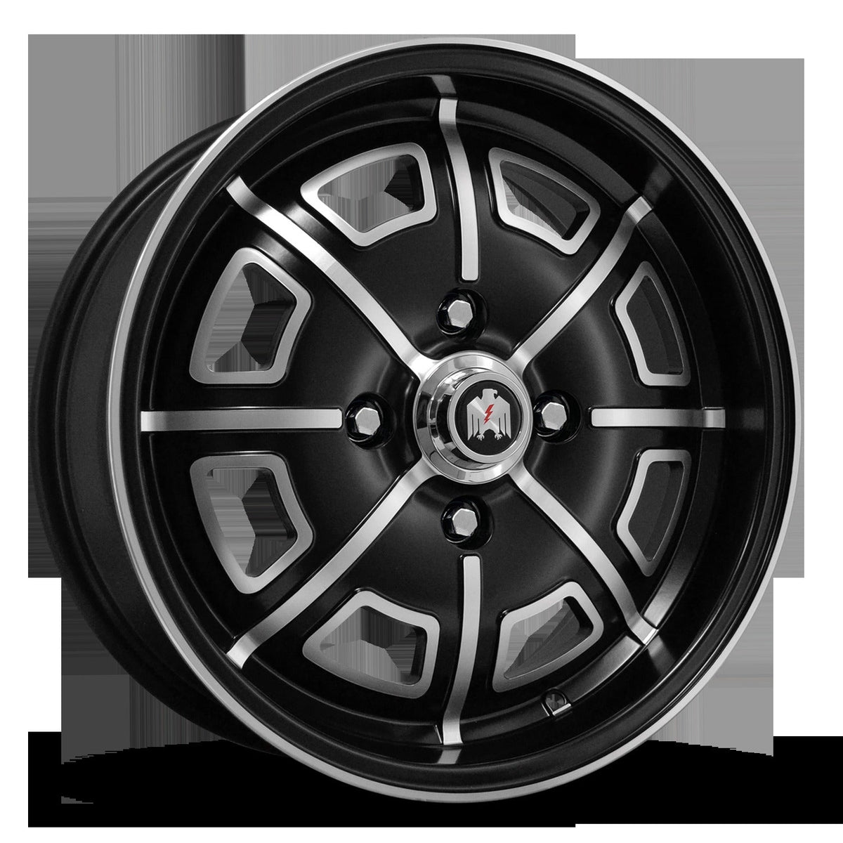 Klassik Rader Pedrini 17x7 +40 4x130mm Satin Black/Machined Face&Lip