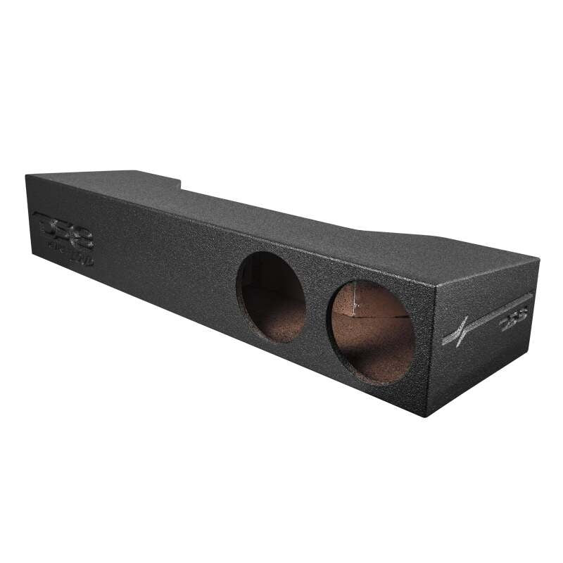 DS18 2x 8in Forward Firing Underseat Ported Box Subwoofer Enclosure Black Liner- RAM Trucks