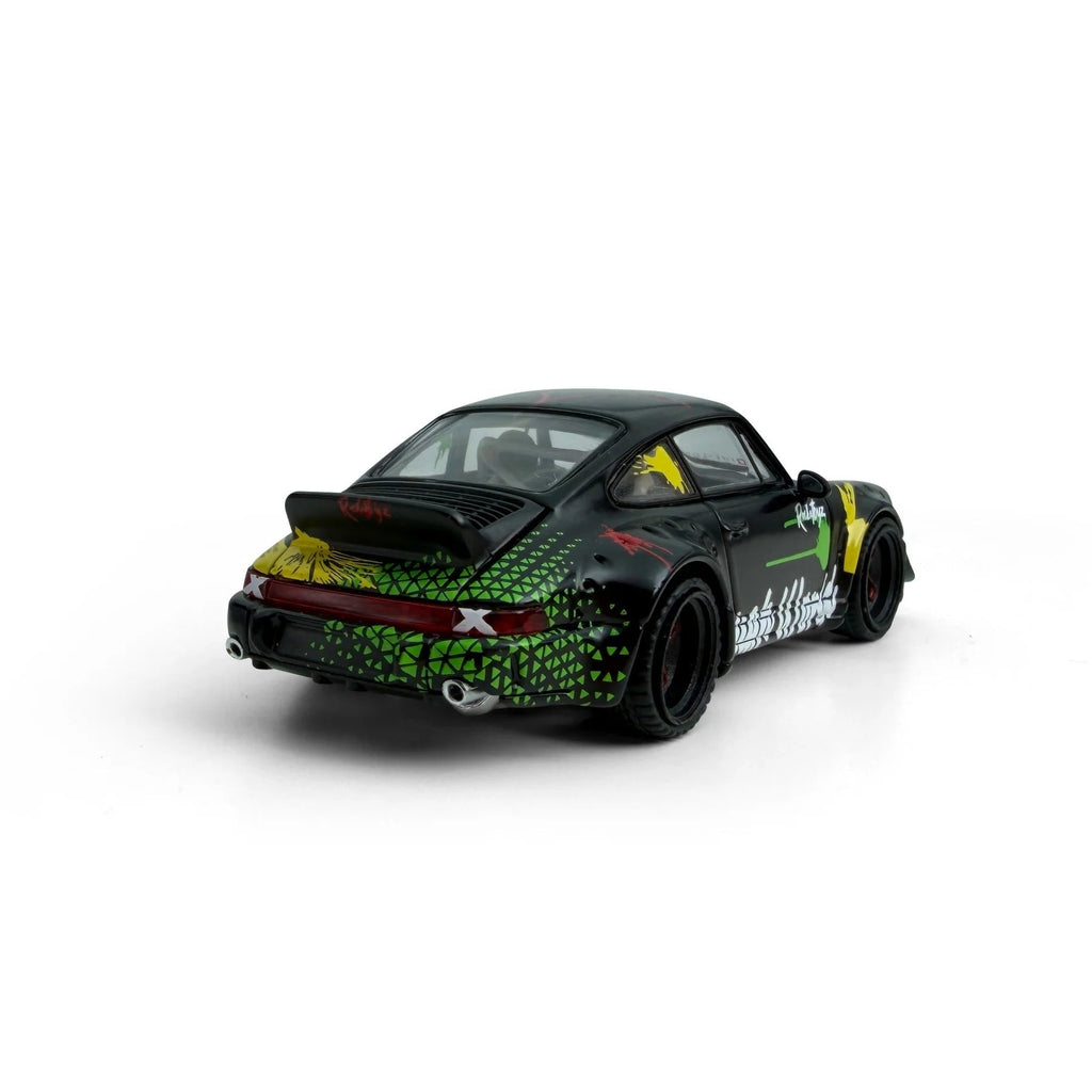 Modelmodel 1:64 Porsche RWB 964 Black Kimera MM64-RWB964-006