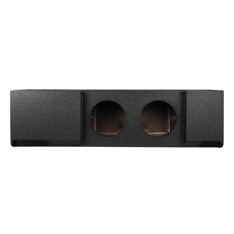 DS18 2x 10in Shallow Down Firing Underseat Ported Box Subwoofer Enclosure Black Spray Paint Finish