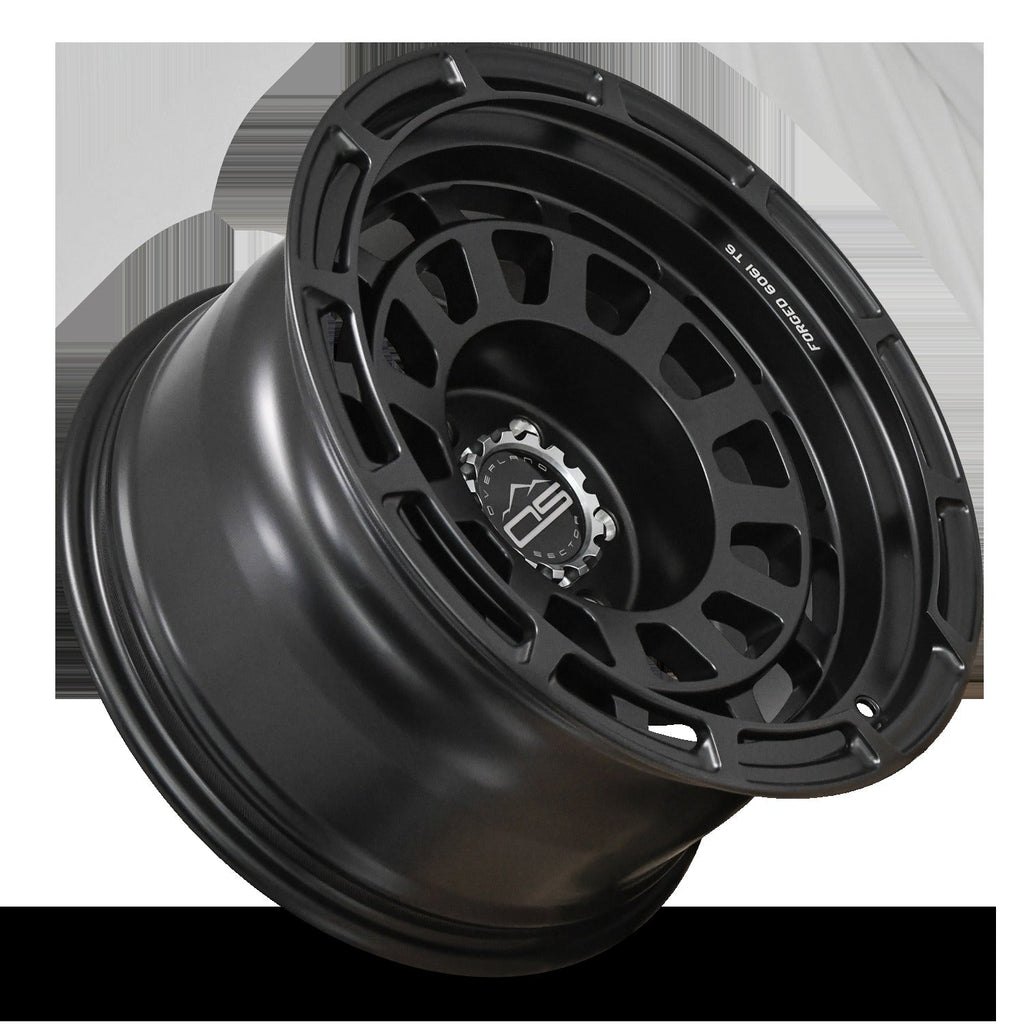 Overland Sector Badlander Forged 17x9 -35 6x139.7mm 106.1mm All Satin Black