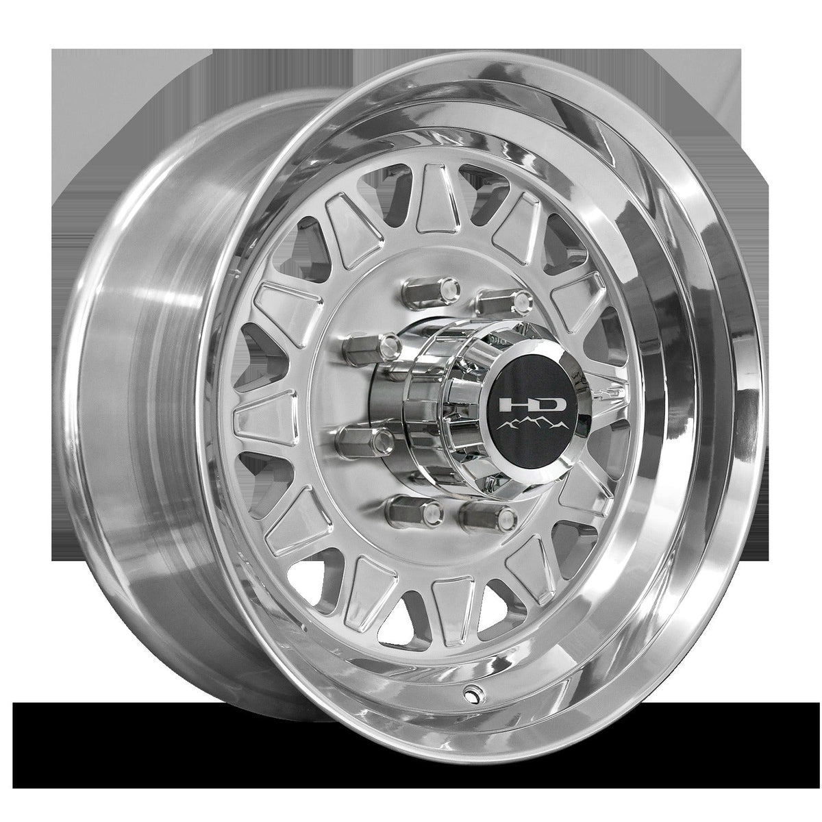 HD Trailer HDT Forged 17.5x6.75 +0 8x165mm 128.6mm Full Polish - Lug Centric