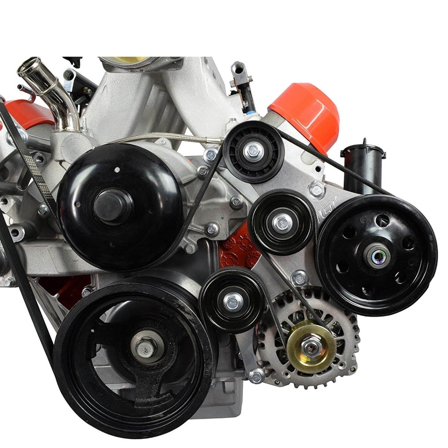 ICT BILLET LS1 High Mount - Camaro Type 2 - Power Steering & Alternator Bracket Kit