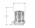 Perfectly Tight 3/4" Hex Open Lug Nut Tapered Seat 14x1.5 x 25mm - Zinc Steel - 1 Piece