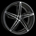 HD Wheels Fly Cutter 18x8 +35 5x114.3mm 73.1mm Gloss Black/Machined Face