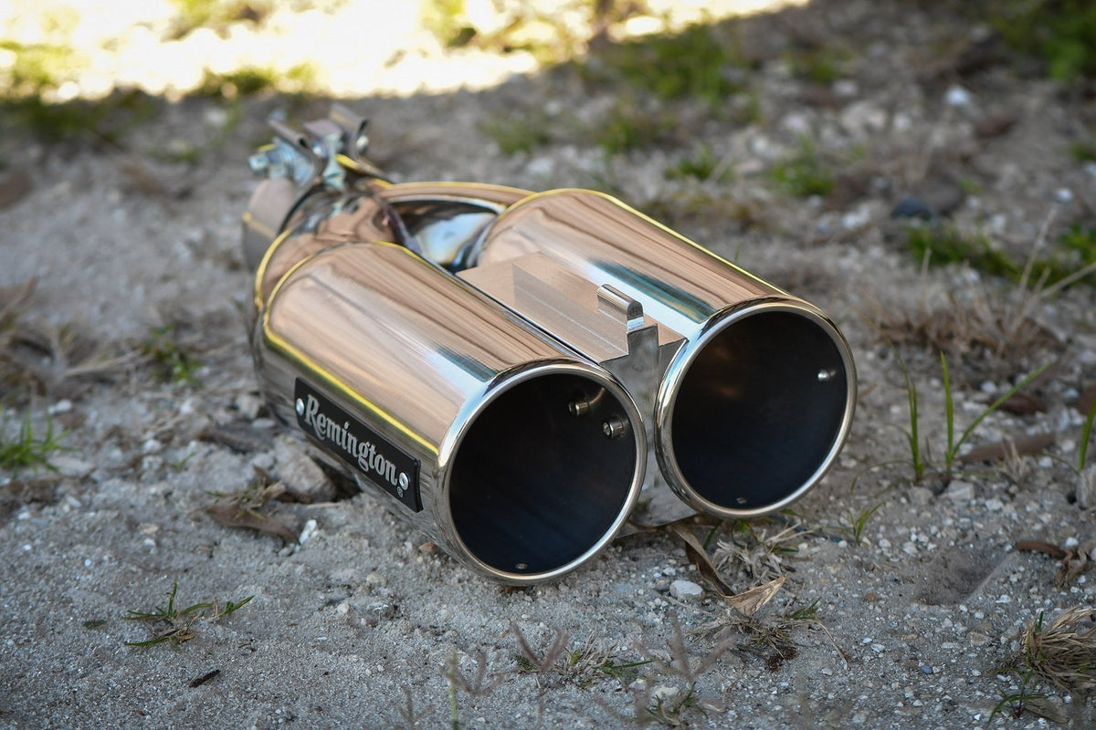 Remington® Off-Road Edition "Double Barrel" Polished Universal Exhaust Tips