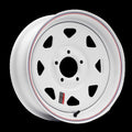 Raceline 80 Series 8 Spoke 16x8in / 8x6.5 BP / 4.5in BS - White