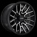 HD Golf RTC 12x7 -14 4x101.6mm 68.2mm Gloss Black/Machined Face