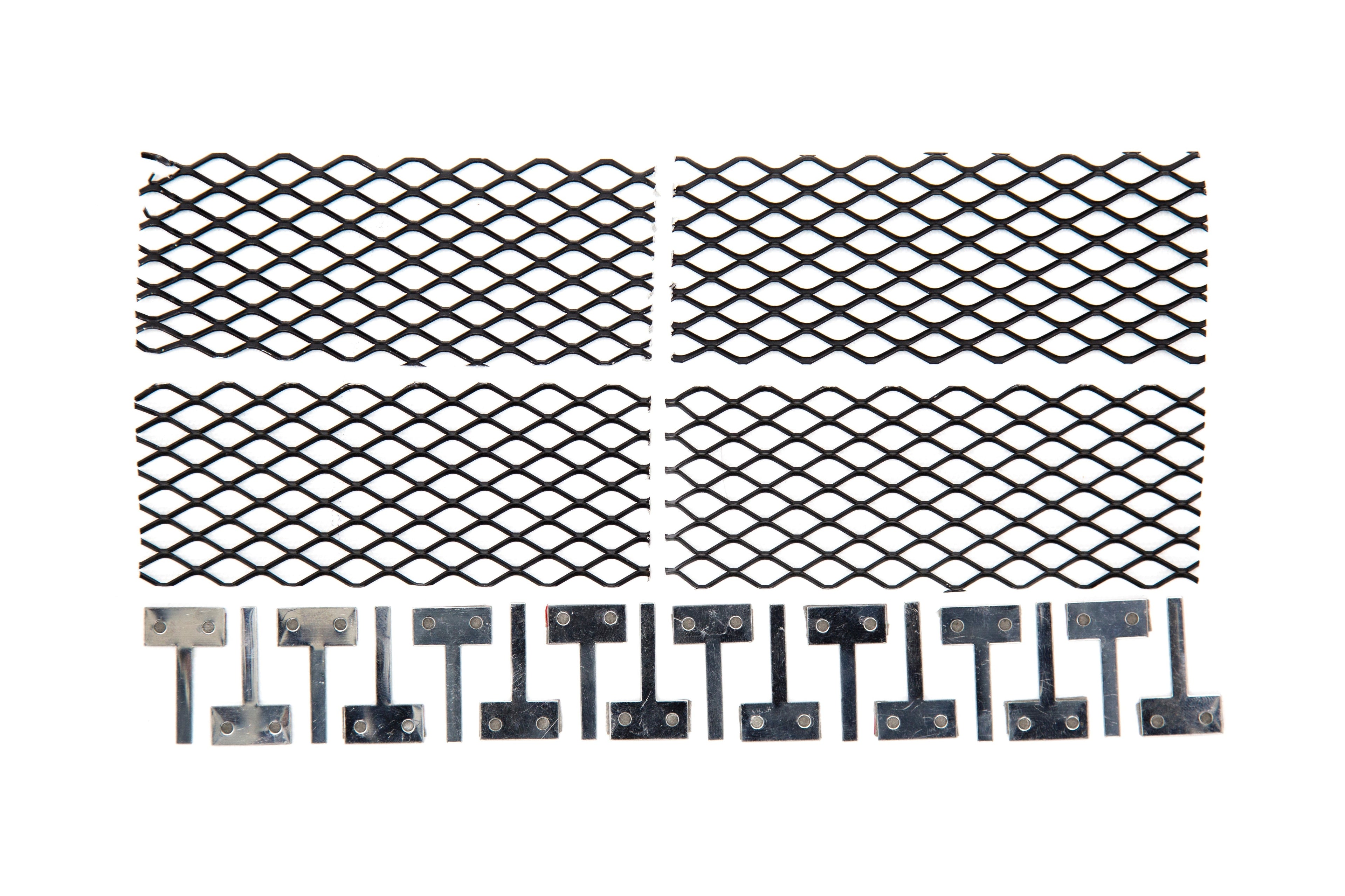 OLM S207 Style Paint Matched Rear Bumper Vent Inserts - Galaxy Blue Pearl - 2015-2021 Subaru WRX / STI