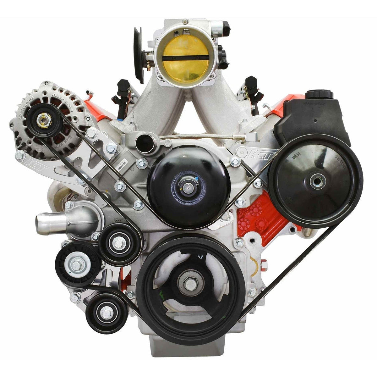 ICT BILLET L99 LS3 Camaro Power Steering Pump Relocation Bracket Kit LSX Turbo Truck LQ4 L33