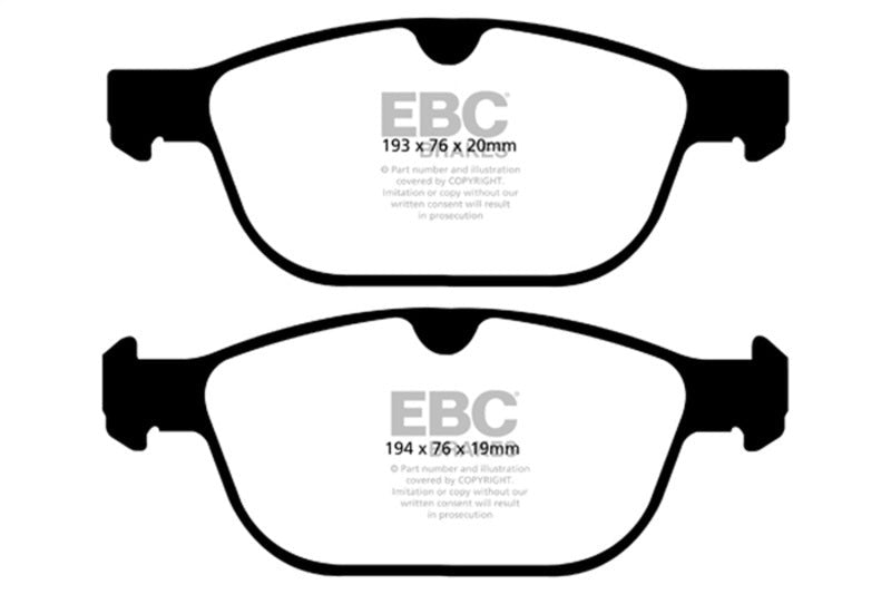 EBC 08+ Volvo XC60 3.0 Turbo Greenstuff Front Brake Pads