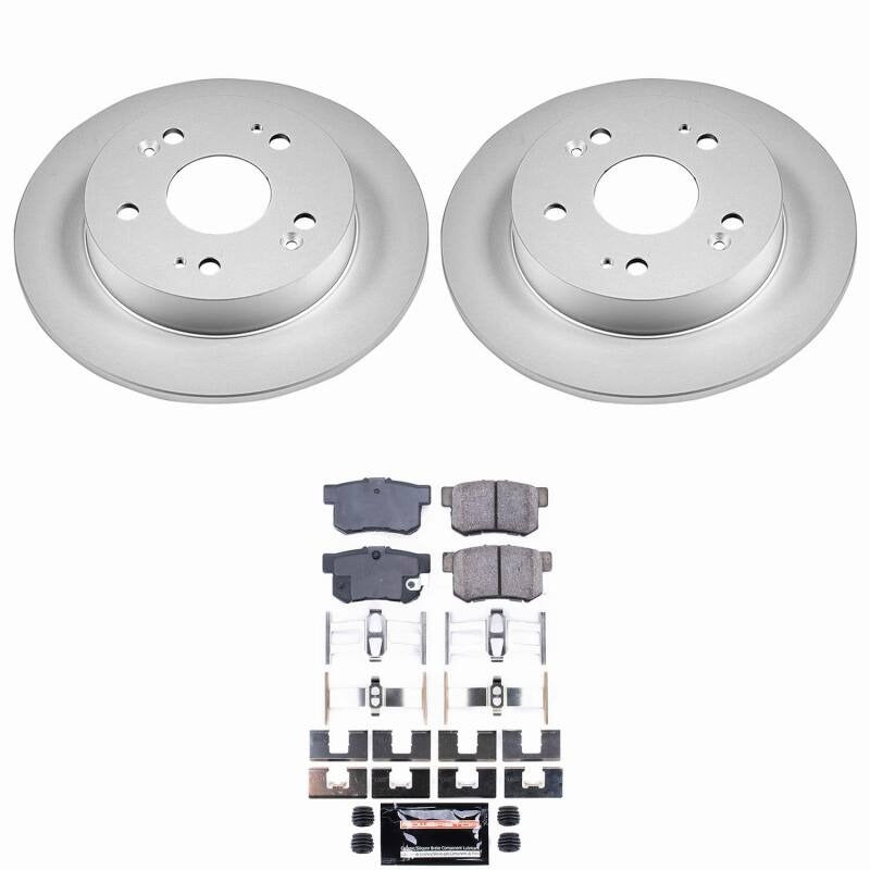 Power Stop 13-15 Acura ILX Rear Z23 Coated Brake Kit