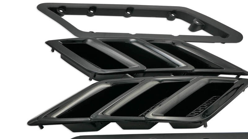 Roush 2015-2023 Roush Mustang Fender Vent Heat Extractors - Gloss Black