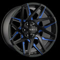 HD Offroad Canyon 20x9 +0 6x135/6x139.7mm 106.2mm Satin Blue&BK/Milled Face
