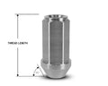 Perfectly Tight 21mm Hex Bulged Lug Nut Tapered Seat 5/8-18 x 48mm - Stainless Steel - 1 Piece