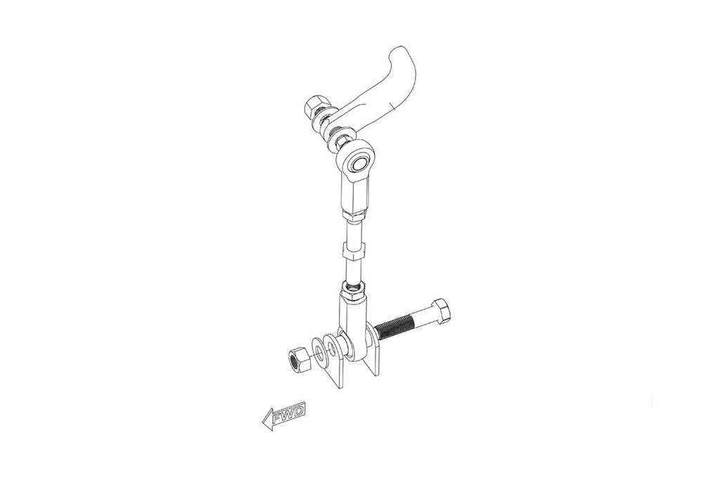 Improved Racing Adjustable Sway Bar Links for NA/NB Mazda Miata (MX-5), Rear