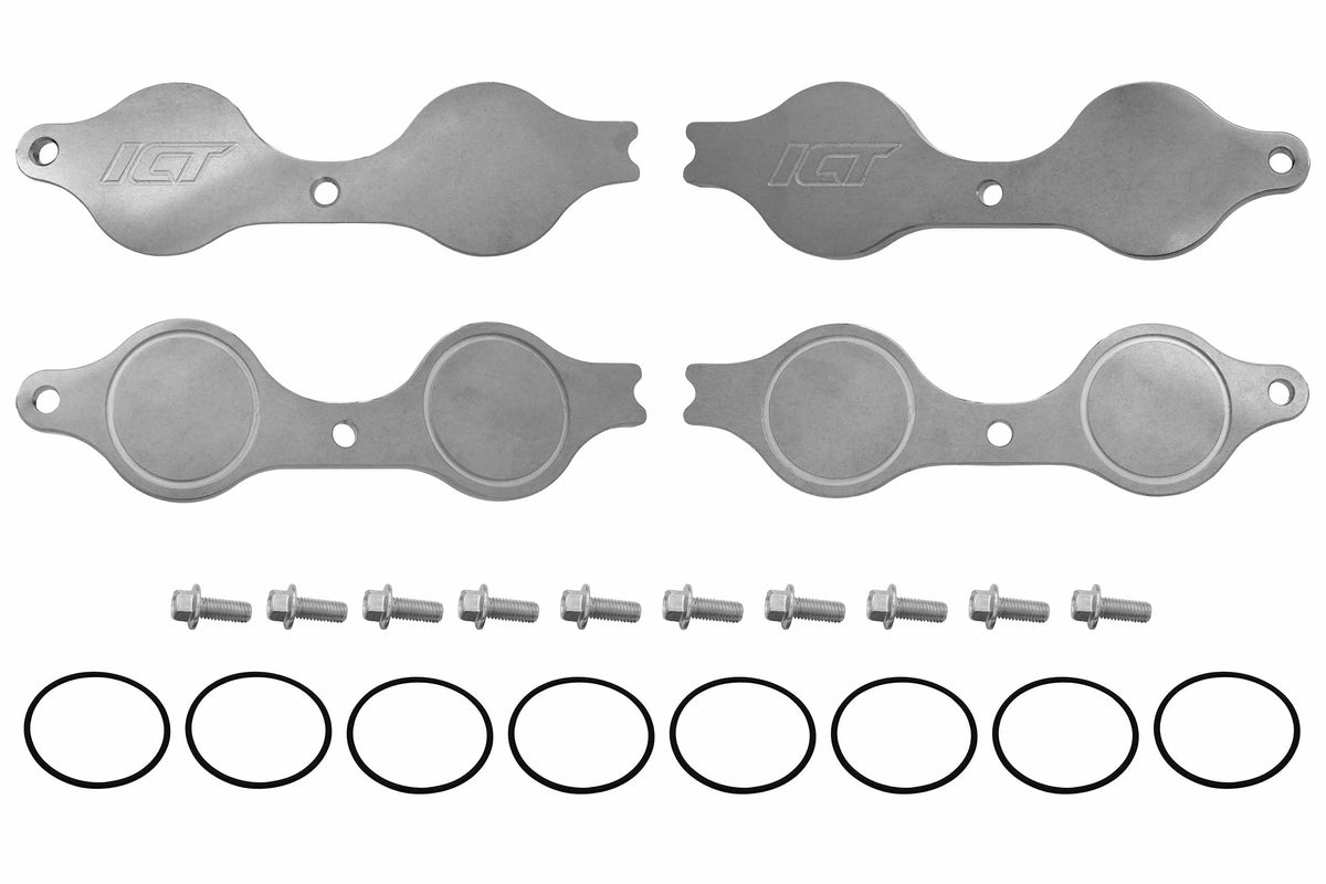 ICT BILLET LS Exhaust Sealed Block Off Cap Plates Storage Dust Wash Paint Plug LS1 LS3 LSX