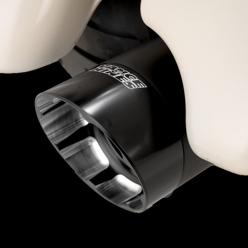 Vance & Hines HD M8 Touring Razorback 450 Slip-on Exhaust - Wrinkle Black