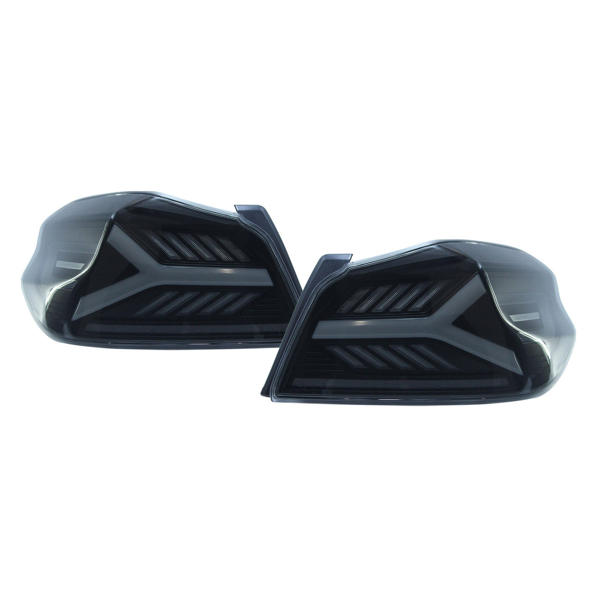 OLM Y-Spec LED Taillights (Smoke Lens White Optic) - 2015-2021 WRX / STI