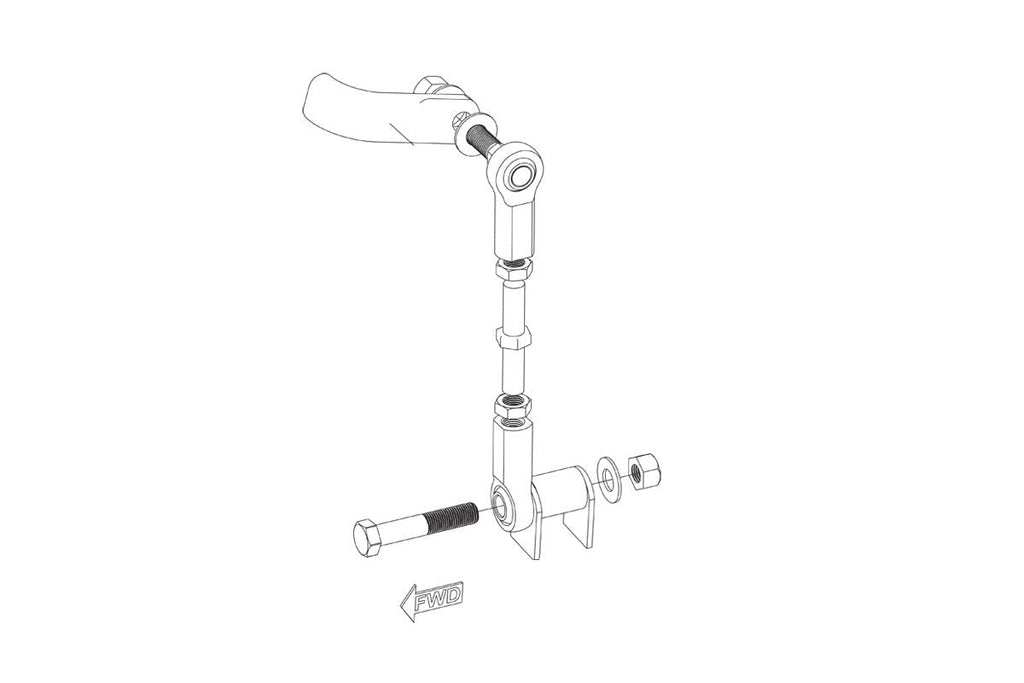 Improved Racing Adjustable Sway Bar Links for NA/NB Mazda Miata (MX-5), Front