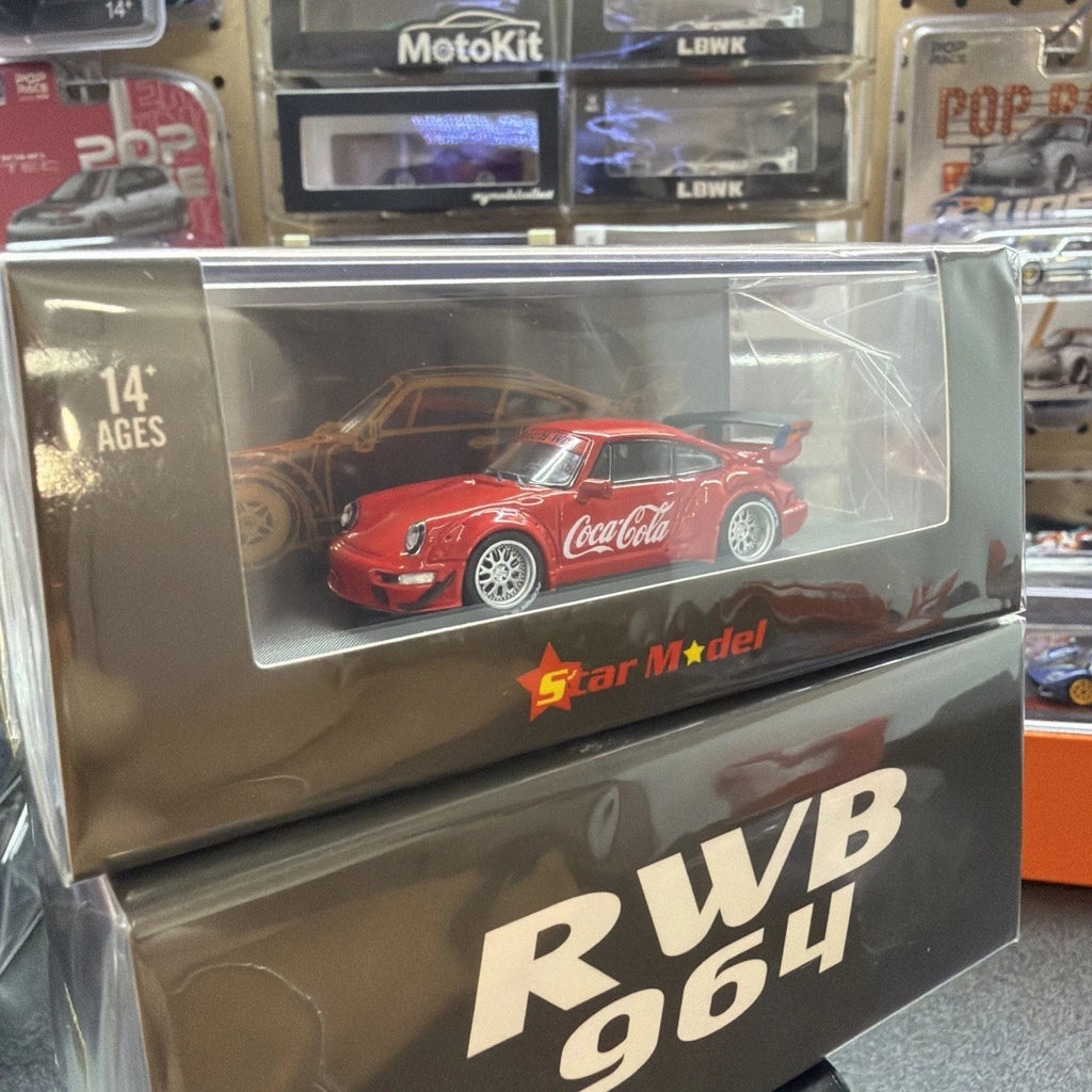 Star Model 1:64 RWB 964 GT Wing Coca Cola Livery